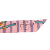 エルメス ツイリー BRIDES DE GALA 式典用馬勒 スカーフ ピンク パープル マルチカラー シルク レディース HERMES 【中古】